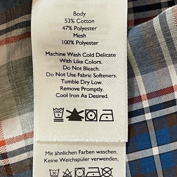 Eddie Bauer Travex Shirt Mens Large Gray Plaid Long Sleeve Button Up Classic Fit - Picture 8 of 9